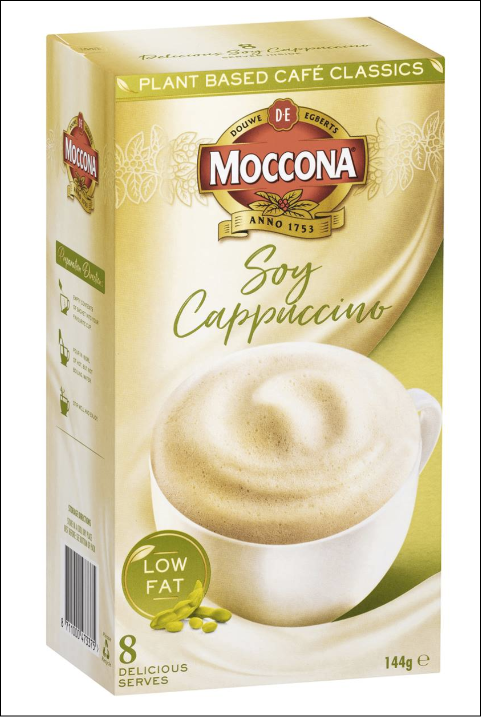 Moccona Soy Cappuccino Low Fat - Expiry Date 07-Aug-2024 | Lazada PH