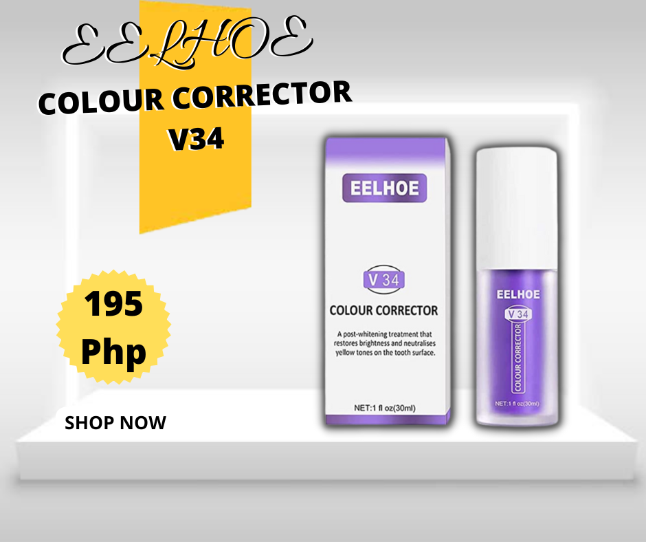 EELHOE V34 Color Corrector ,Purple Teeth Whitening, Foam Color