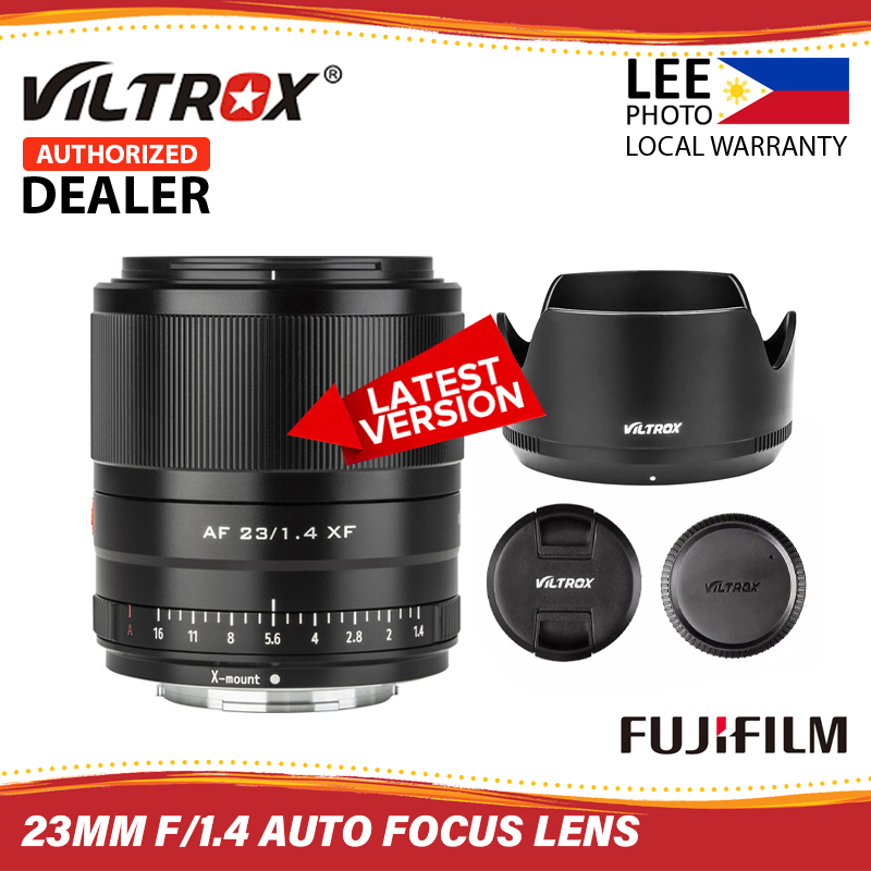 Silver VILTROX 23mm f/1.4 Fuji X Mount 23mm F1.4 Lens Auto Focus APS-C Lens for fujifilm X-Mount Camera 