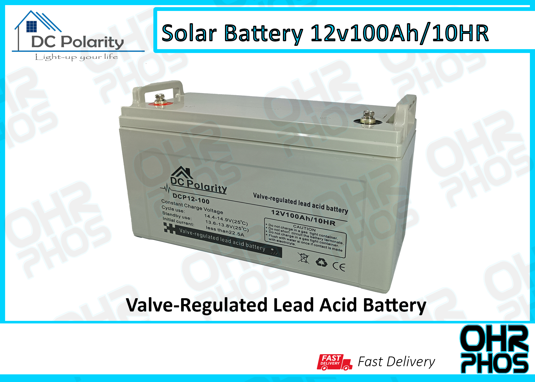 12v 100ah Solar Battery DC POLARITY Lazada PH
