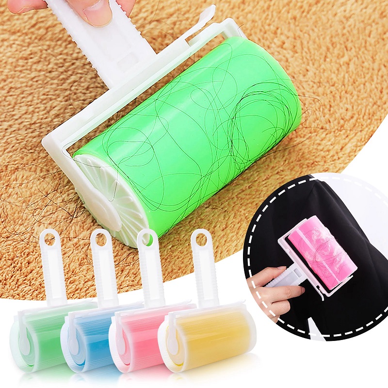 Reusable Lint Roller Portable Clothes Lint Roller Clothes Sticky Ball  Remover Roller Washable Sticky Roller Ball Hair Dust Wiper