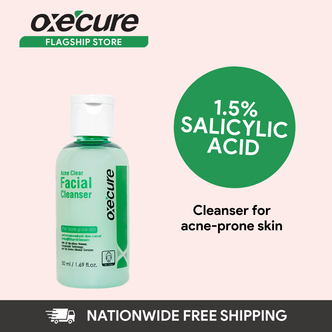 OXECURE Acne Clear Facial Cleanser 50ml Lazada PH