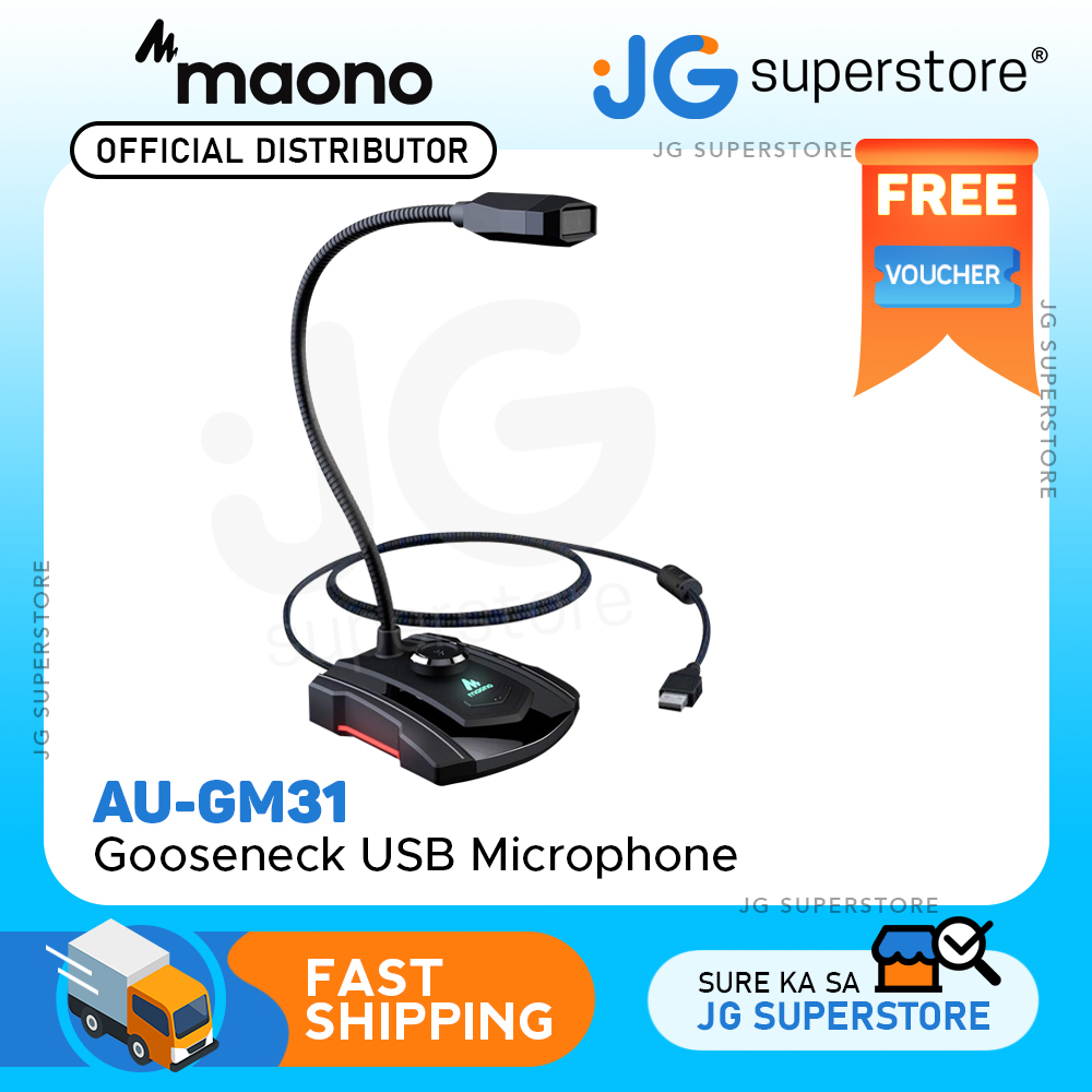 Maono AU-GM31 GM31 Plug and Play Gooseneck USB Omnidirectional ...