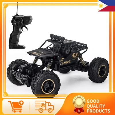 4 Wheel Climbing Rock Crawler Car 1:16 High Speed Remote Control RC Car Toy with 2000MAh/4.8V Rechargeable Battery and Charger
