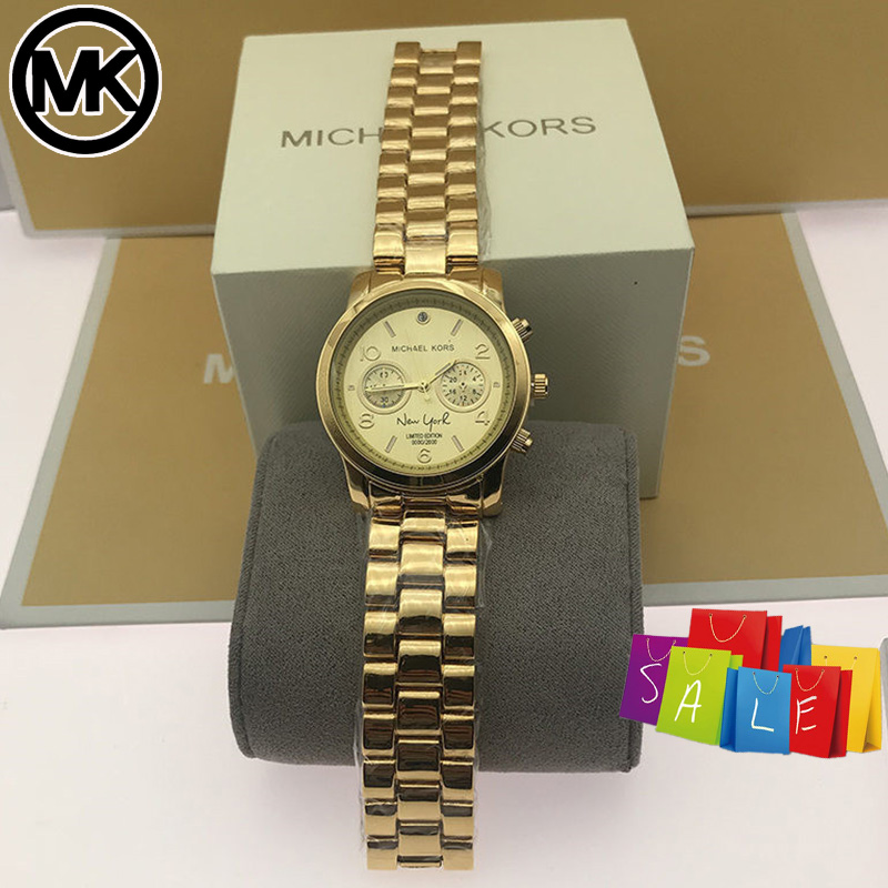 Michael Kors New York MICHAEL KORS Watch For Women Sale Gold MK Watch For Women  Sale MK Smart Watch For Women Korean Sports Watch For Women Water |  