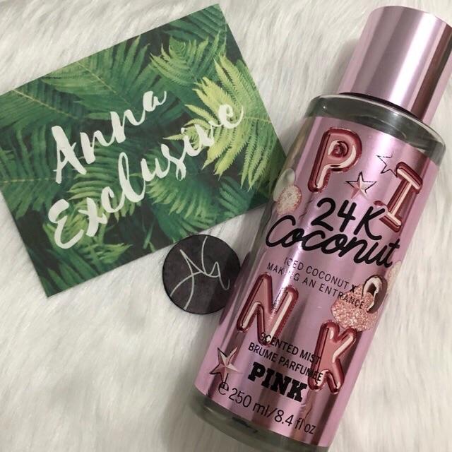 Authentic Victoria's Secret Pink 24K COCONUT Fragrance Mist