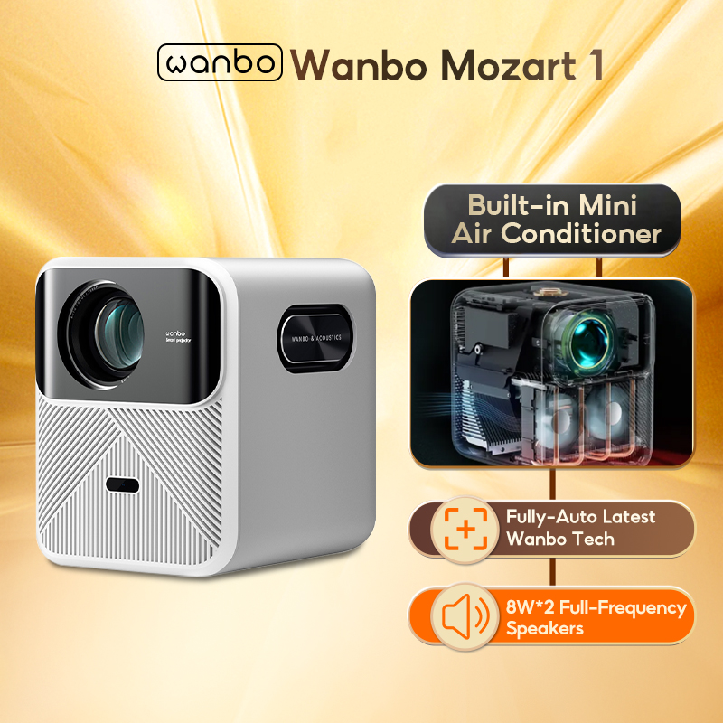Wanbo Mozart 1 Full HD Projector 4K Decoding Auto-Focus Smart In