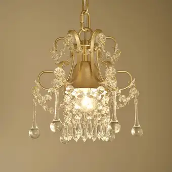 Retro Crystal Ceiling Light Balcony Aisle Corridor Entrance
