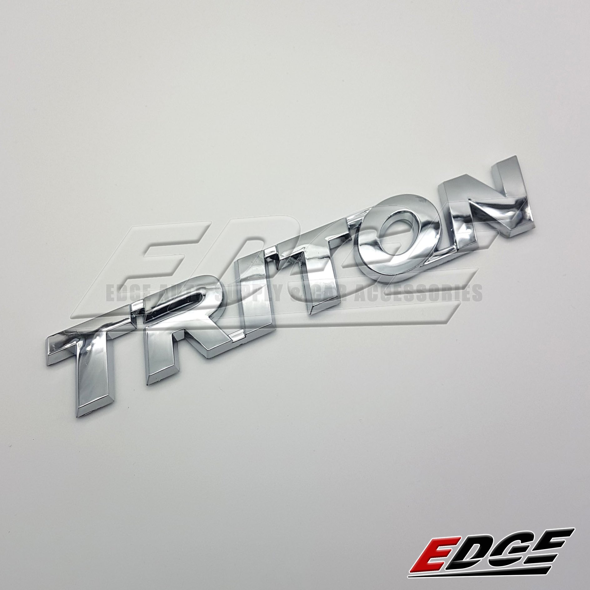 Emblem Triton Chrome 2 6x16 5cm Mitsubishi Ralli Art Adhesive Ready Sticker Name Plate Word Stick On Decal Logo Symbol Supply Sign 3d Racing Motors Car Auto Exterior Accessories Trunk Rear