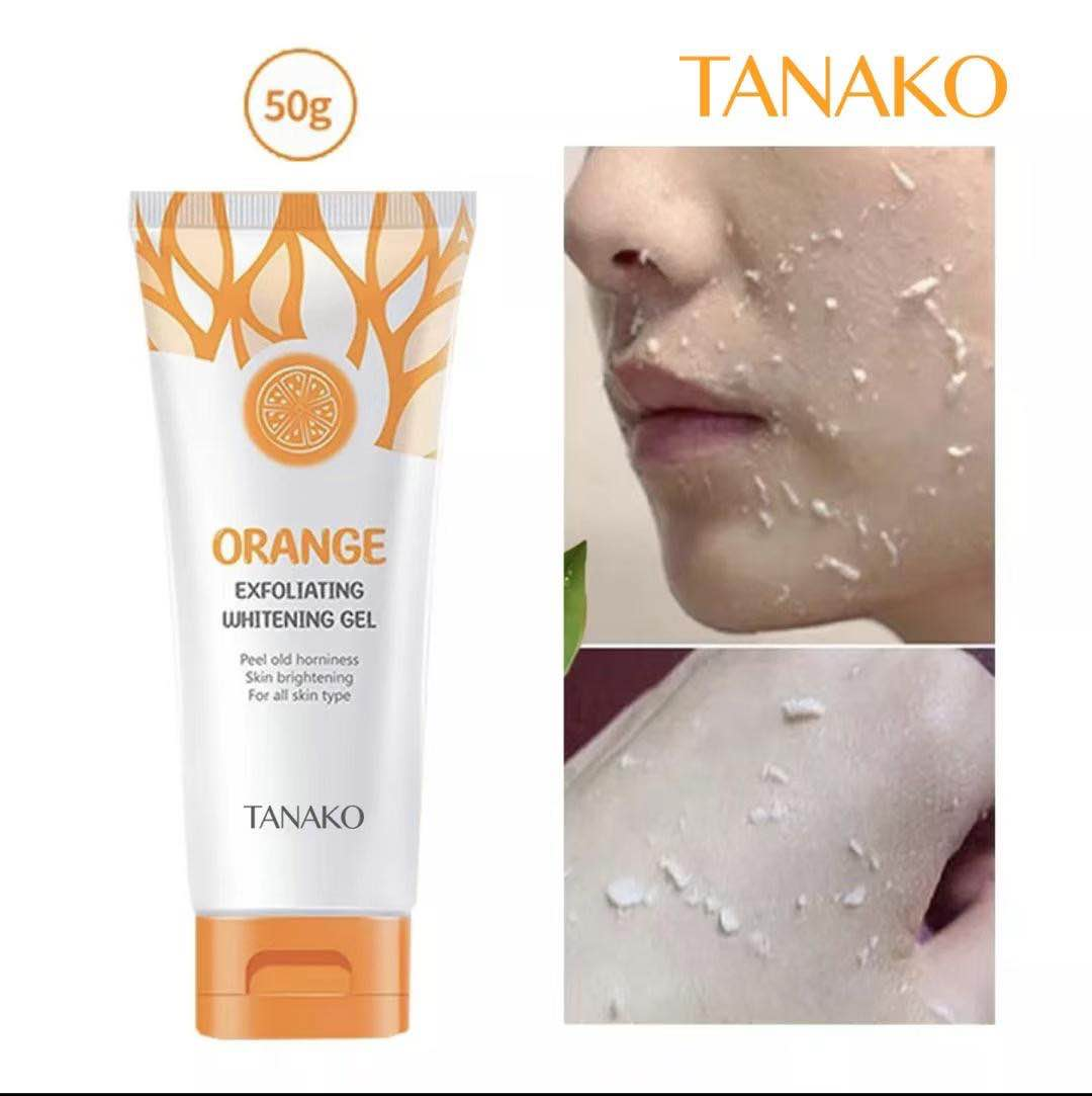 TANAKO Orange Exfoliating Whitening Gel Bleaching Whipped Scrub Facial