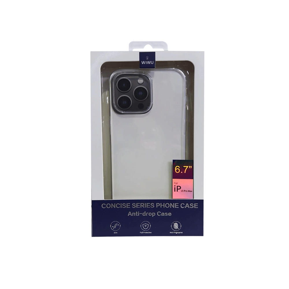 Wiwu Concise Phone Anti Drop Case Zcc-108 iPhone 15 Pro Max Trans