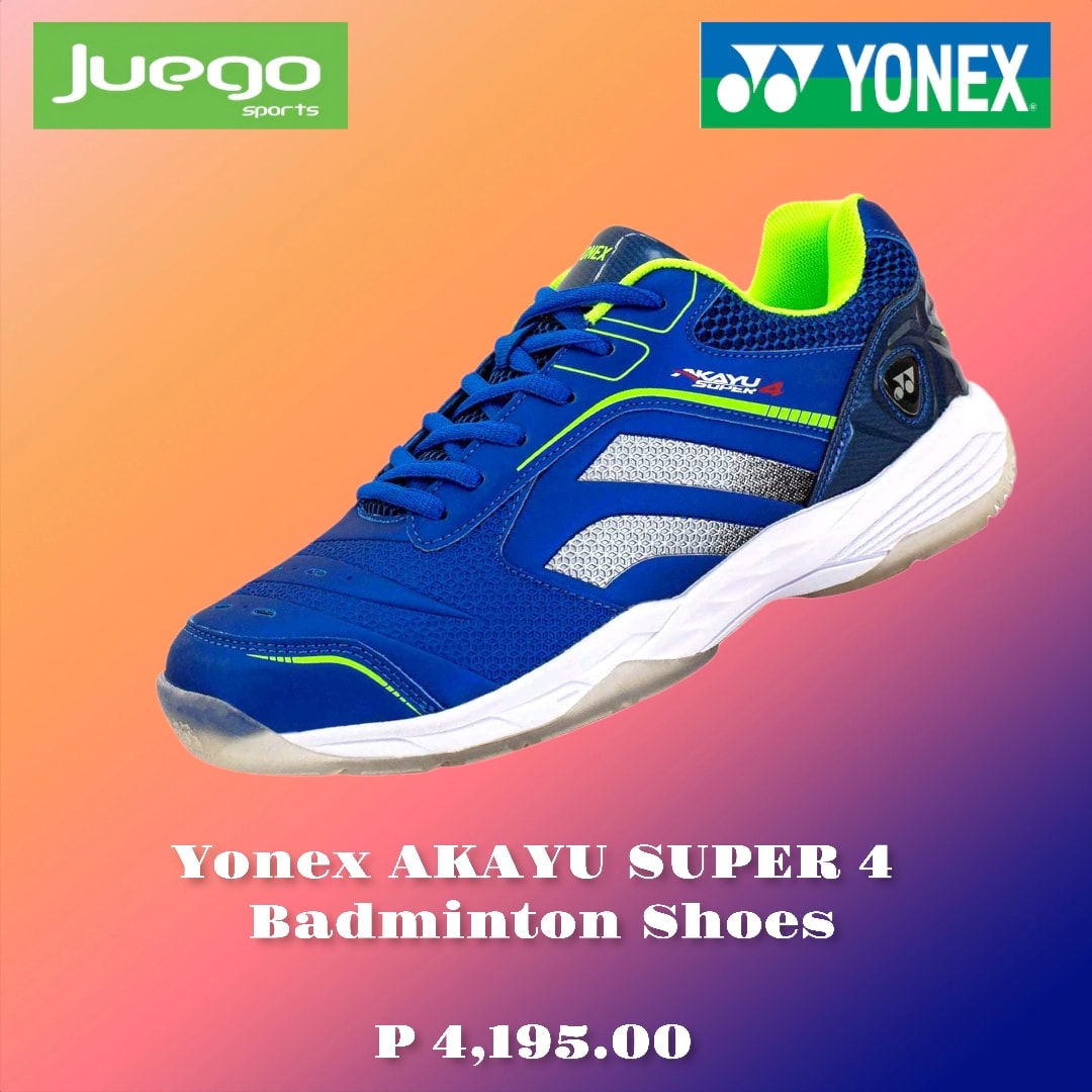 YONEX AKAYU SUPER 4 BADMINTON SHOES BLUE/LIME GREEN Lazada PH