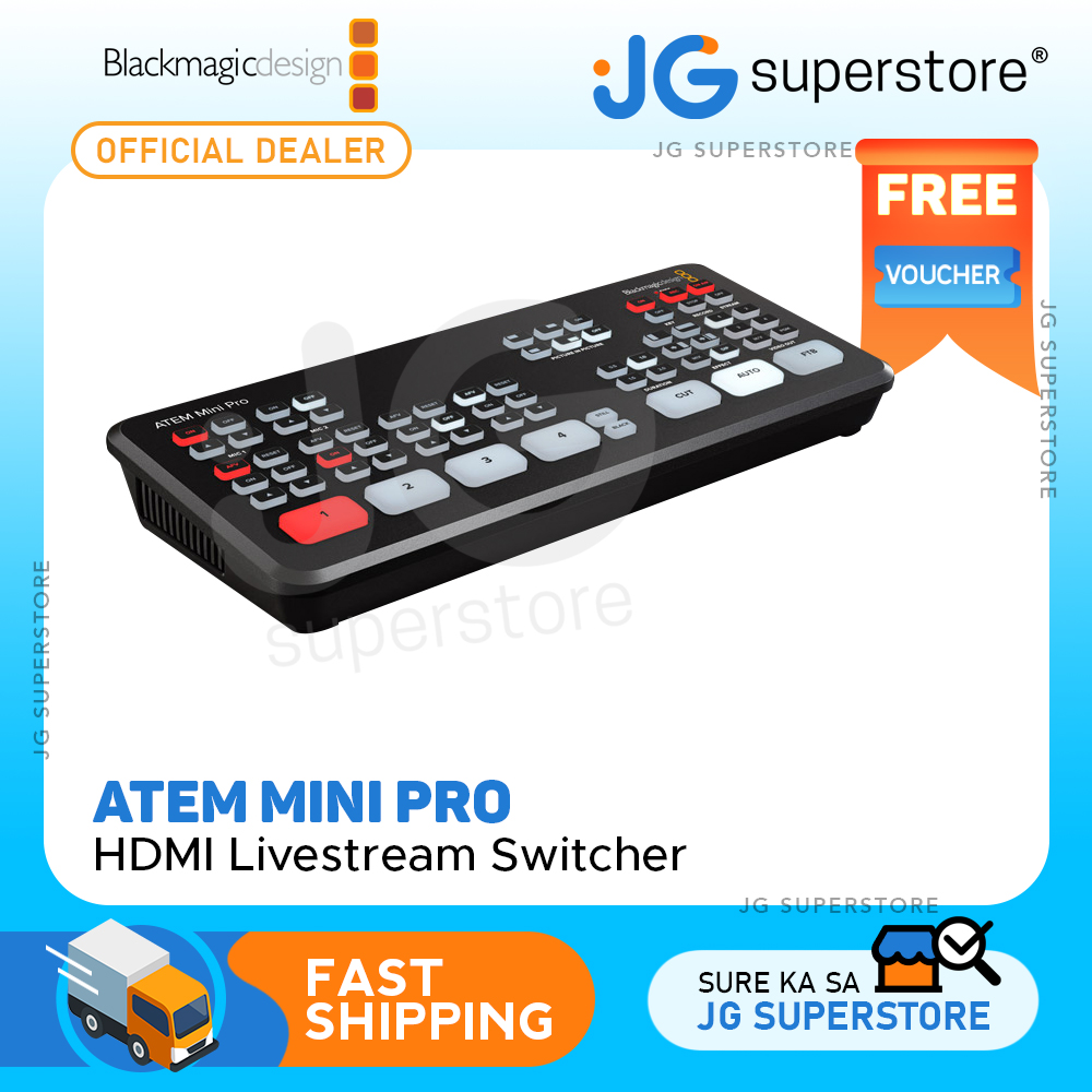 Blackmagic Design ATEM Mini Pro Live Stream Switcher HDMI for Video