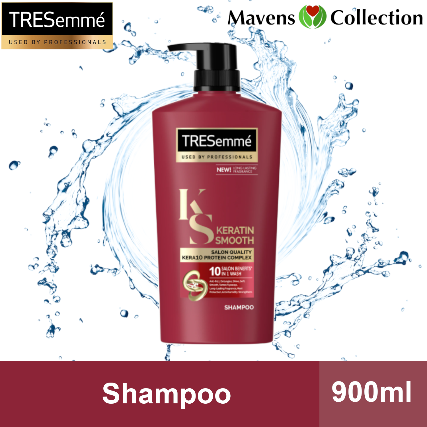 Tresemme 900ml Keratin Smooth Kera10 Protein Complex Shampoo Lazada Ph