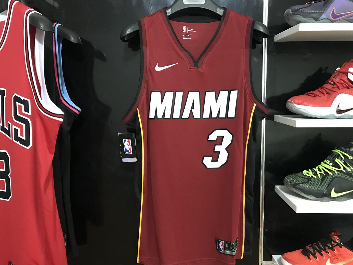 NBA Authentic Jerseys Heat Team No. 3 Wade Jersey Sports Vest