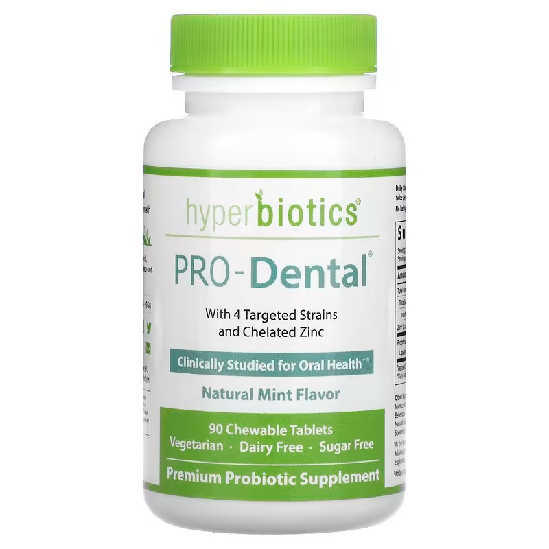 Hyperbiotics, PRODental, Natural Mint , 90 Chewable Tablets Lazada PH