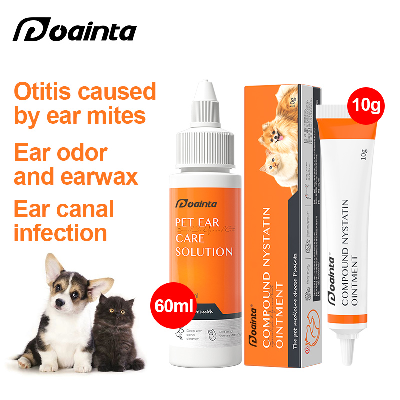 PUAINTA Pet Ear Cleaning For Dog And Cat Ear Odor Removal Antibacterial
