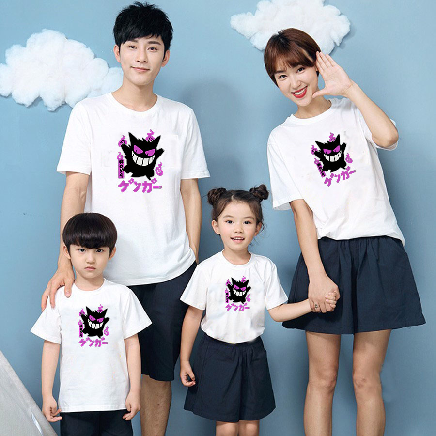 Cotton 8 Colors Family T Shirt Couple 