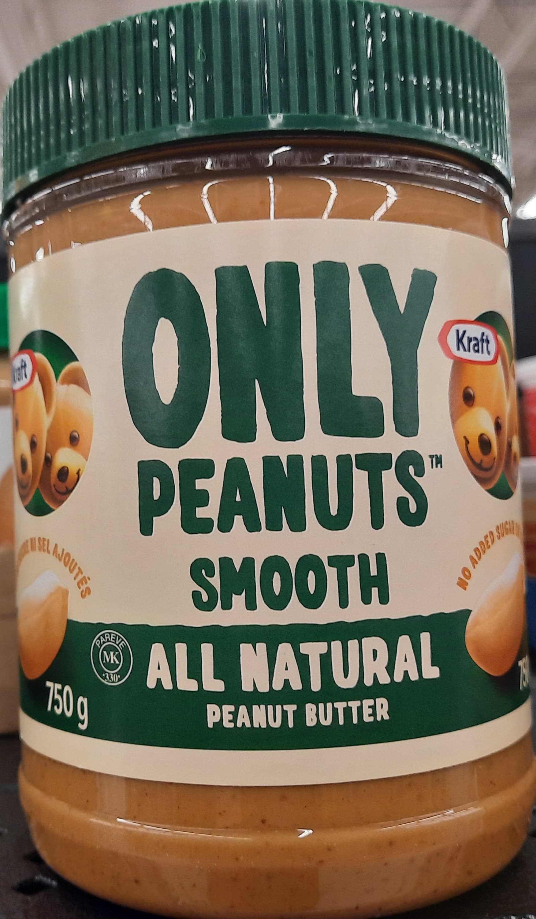 Kraft Only Peanuts Crunchy All Natural Peanut Butter 750g - Cooking &  Baking - General Groceries