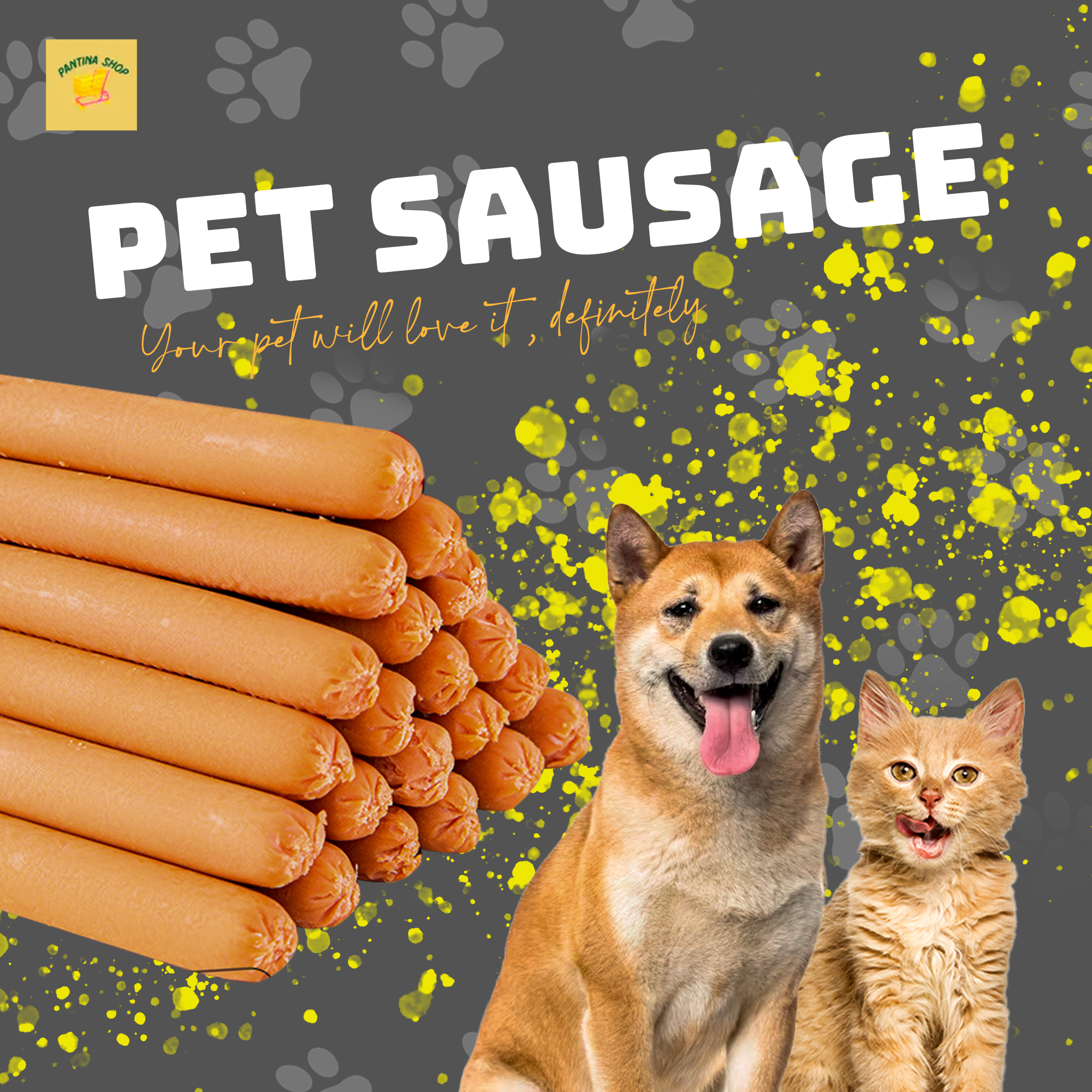 15g Pets Sausage Dog Food Snack Beef Chicken Dog Training Sausage Dog ...