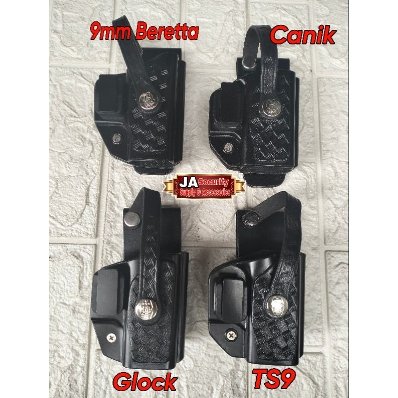 double lock holster fiber bikini short for glock canik 9mm beretta ts9 ...