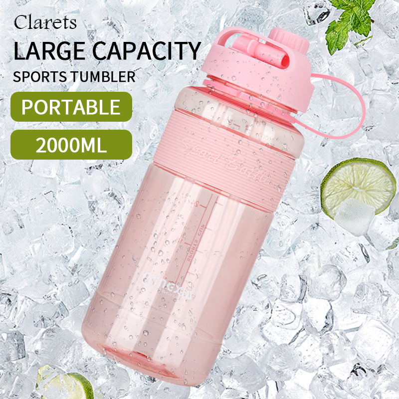 Large Capacity Sports Fitness Water Bucket Jug Big Water Bottle with ...