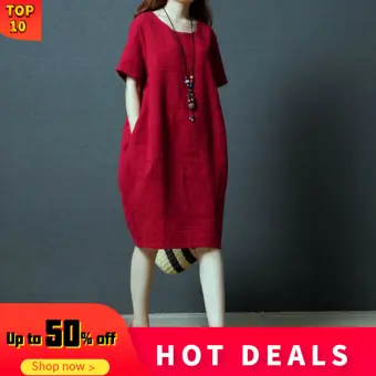 loose short casual dress