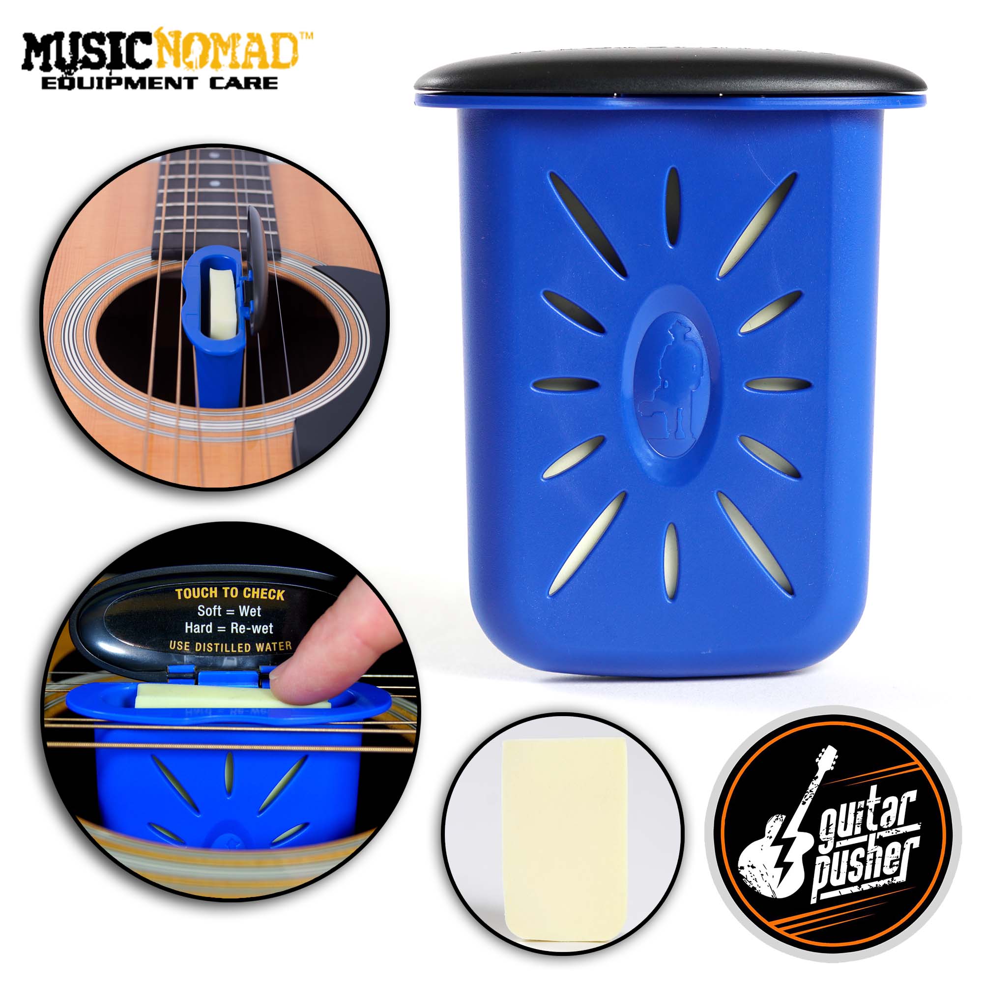 Music Nomad MN306 Guitar Humidifier & Humidity-Temperature Monitor Pak 
