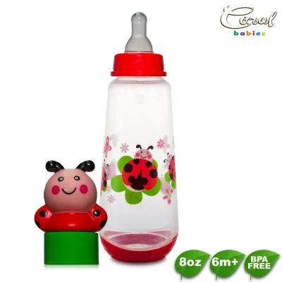 Coral Babies 8oz Feeding Bottle with Silicone Nipple