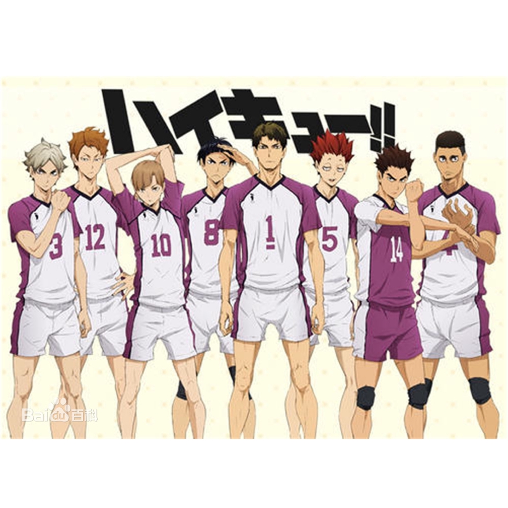 Haikyuu Season 3 Cosplay Jersey Shiratorizawa Academy Uniforms