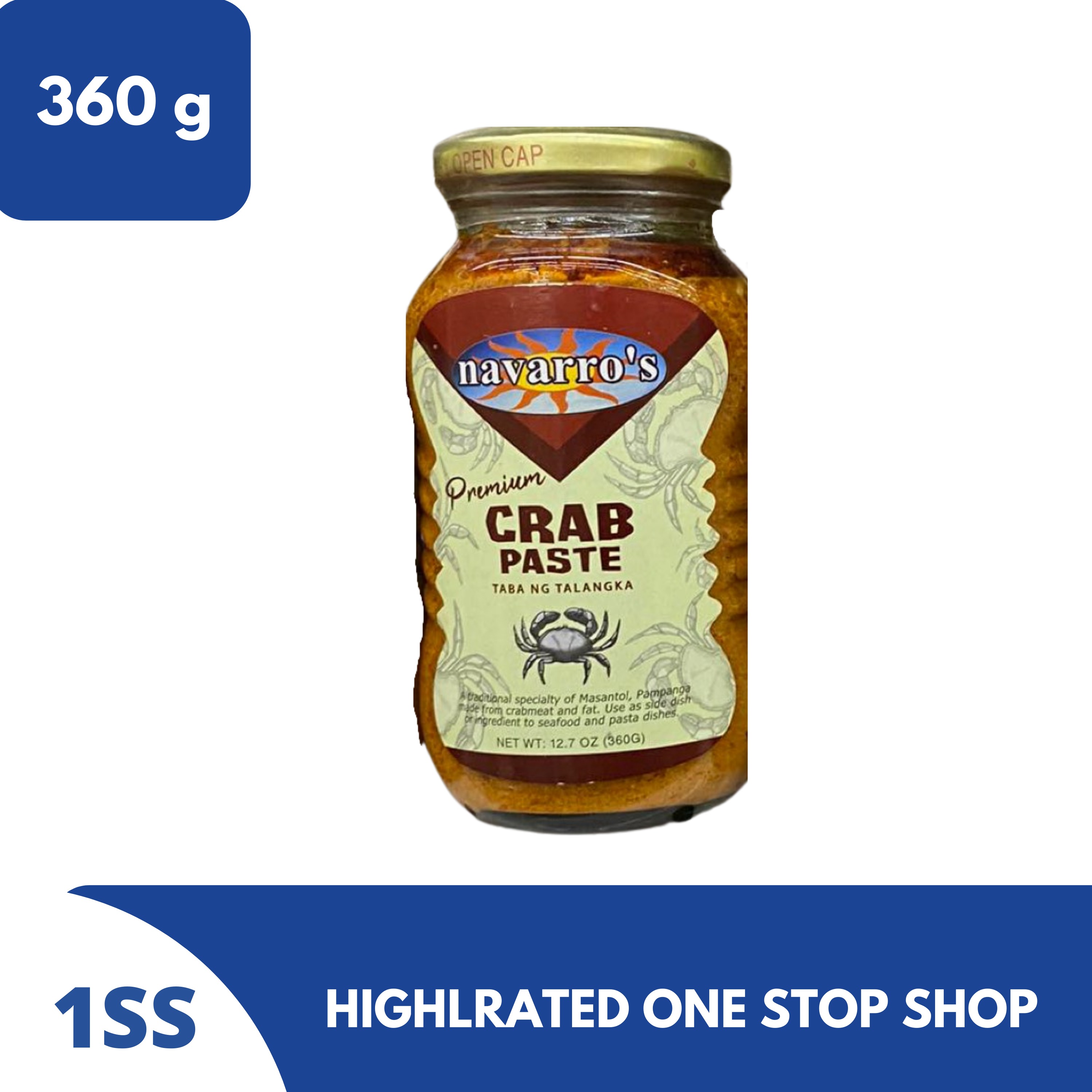 Navarro's Premium Crab Paste Taba ng Talangka, 360g Lazada PH