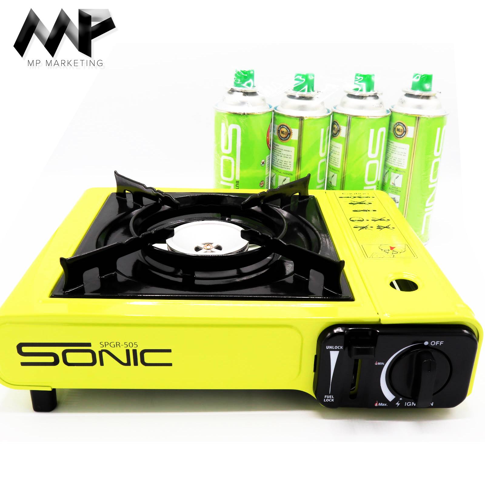 MP Marketing Portable Butane Gas Stove with 4 pcs Butane Gas (2 in 1)(2