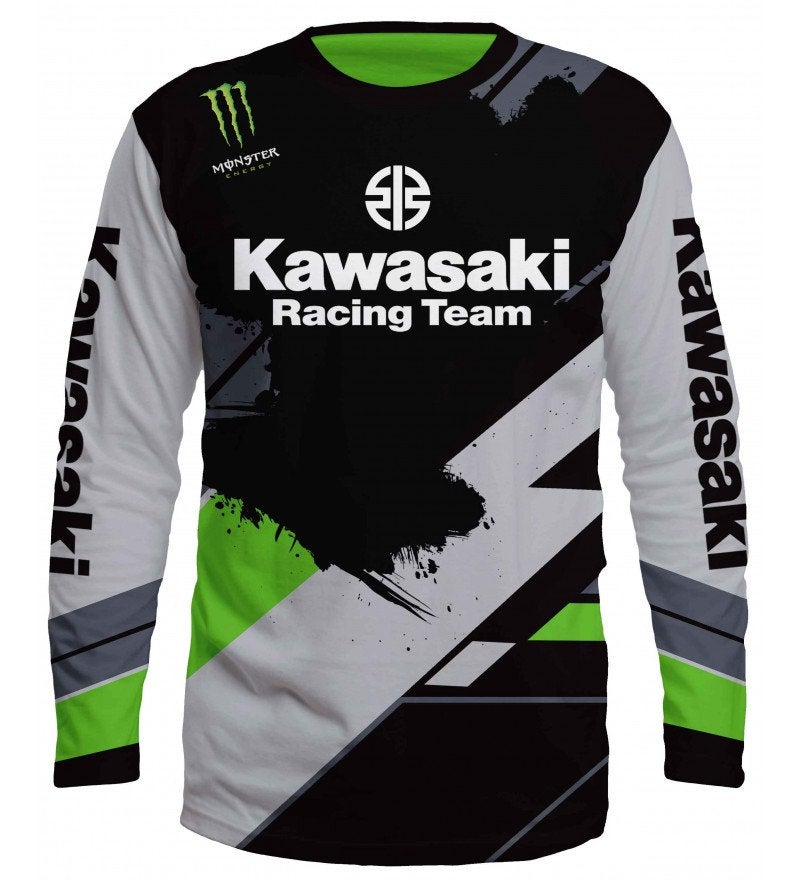 Kawasaki Logo with Sleeve T-Shirt 