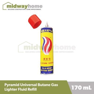 Pyramid Universal Butane Gas Lighter Fluid Refill - 170 mL