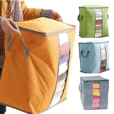 Leo Clothes Quilt storage bag Foldable Pillow Blanket Closet Underbed Organizer