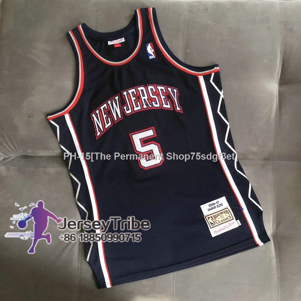 Men's New Jersey Nets Jason Kidd Mitchell & Ness Gray/Blue 2006/07