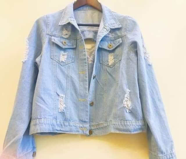 denim jacket for womens 8066 | Lazada PH
