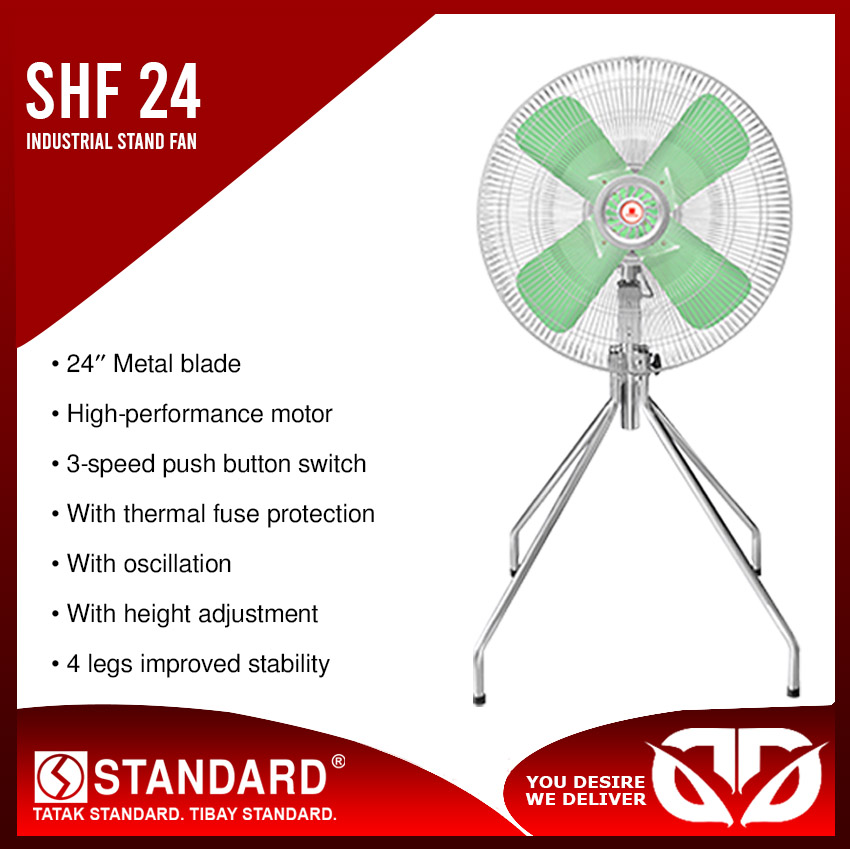 D&D STANDARD 24" Metal Blade Industrial Stand Fan (SHF24) Lazada PH
