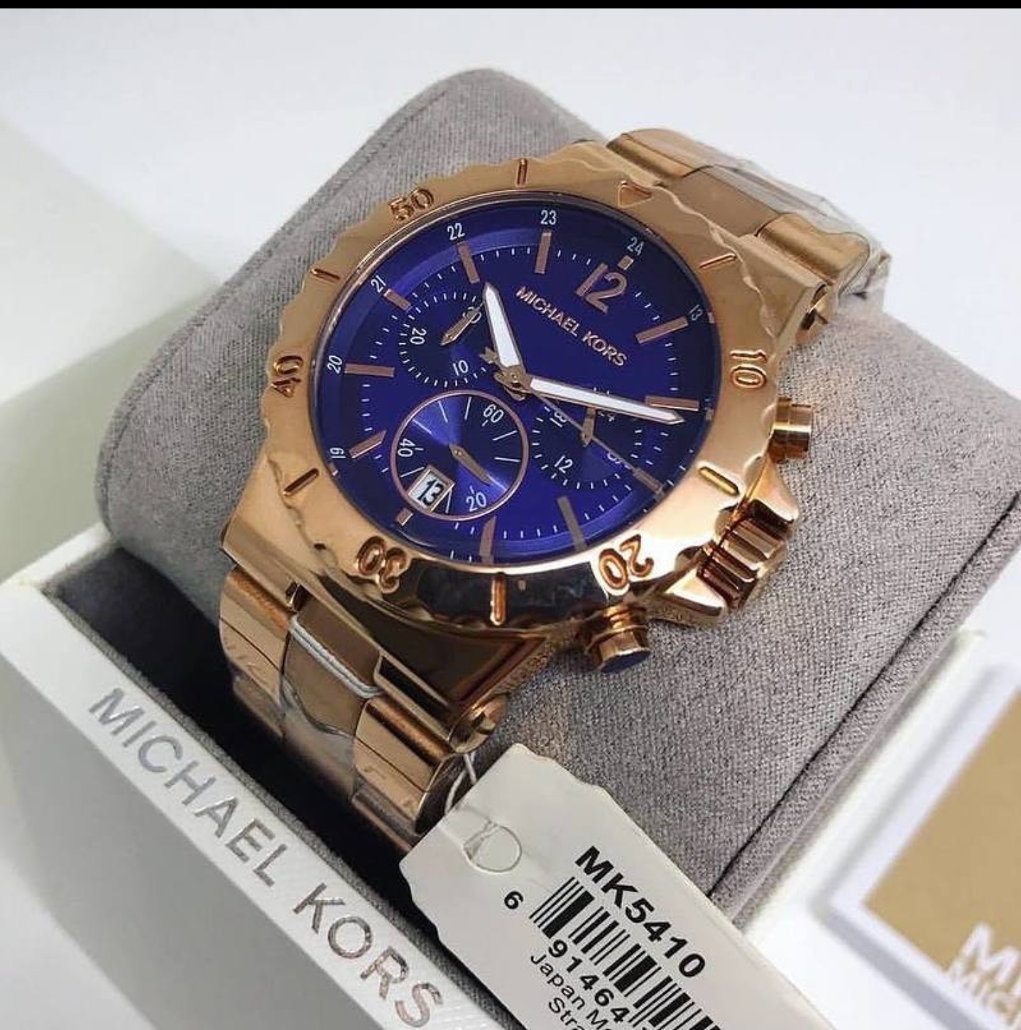 Authentic Michael Kors MK5410 Bel Aire Rose Gold Tone Blue Chronograph Ladies With 1 Year For Mechanism | Lazada PH