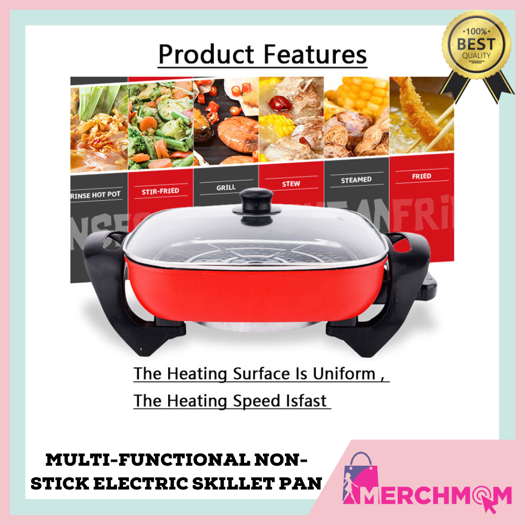 Merchmom. MultiFunctional NonStick Korean Electric Skillets Pan High Quality Nonstick 220v