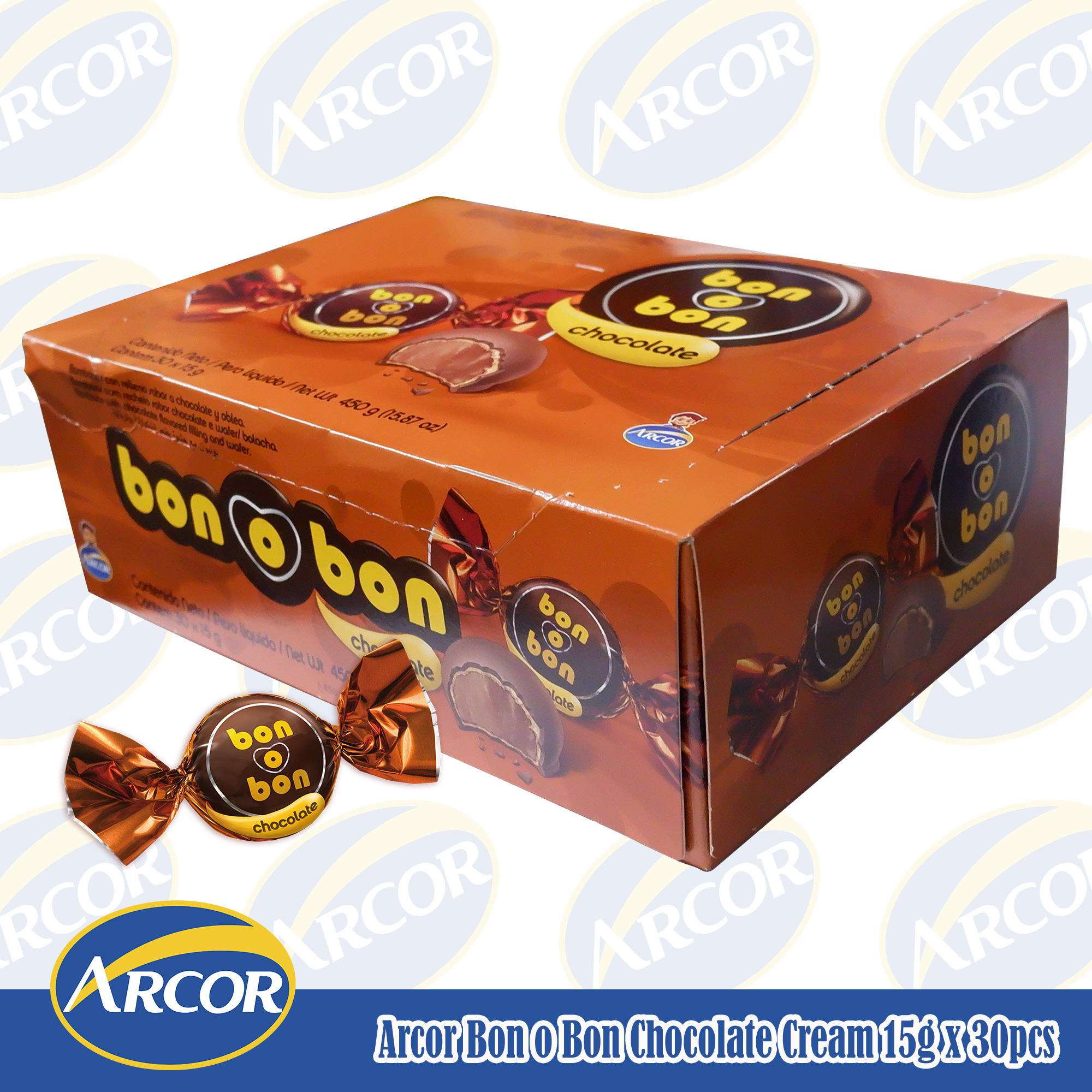 Arcor Bon O Bon Chocolate Cream 15g X 30pcs 450g Lazada Ph