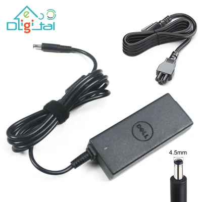 EcoDigital Original Laptop Charger Dell 19.5V 2.31A 45W 4.5mm*3.0mm LA45NM140 Replacement AC Adapter XPS 13 Charger Compatible with Dell XPS 13, XPS 12 MLK, Inspiron 3551 3552 3558 3559 5551 Vostro 14 5755 5758 5759 Inspiron P24T P25T P29G P46G P47F P51