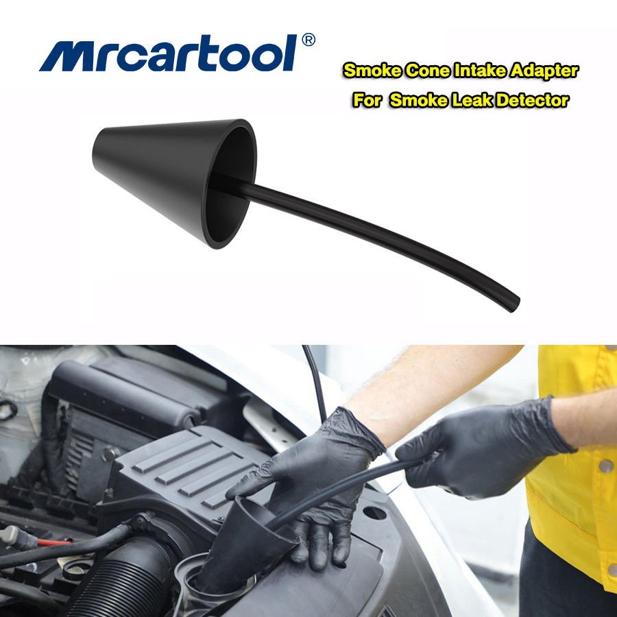 MRCARTOOL Smoke Cone Leak Detector Exhaust Intake Boot Adapter Leak