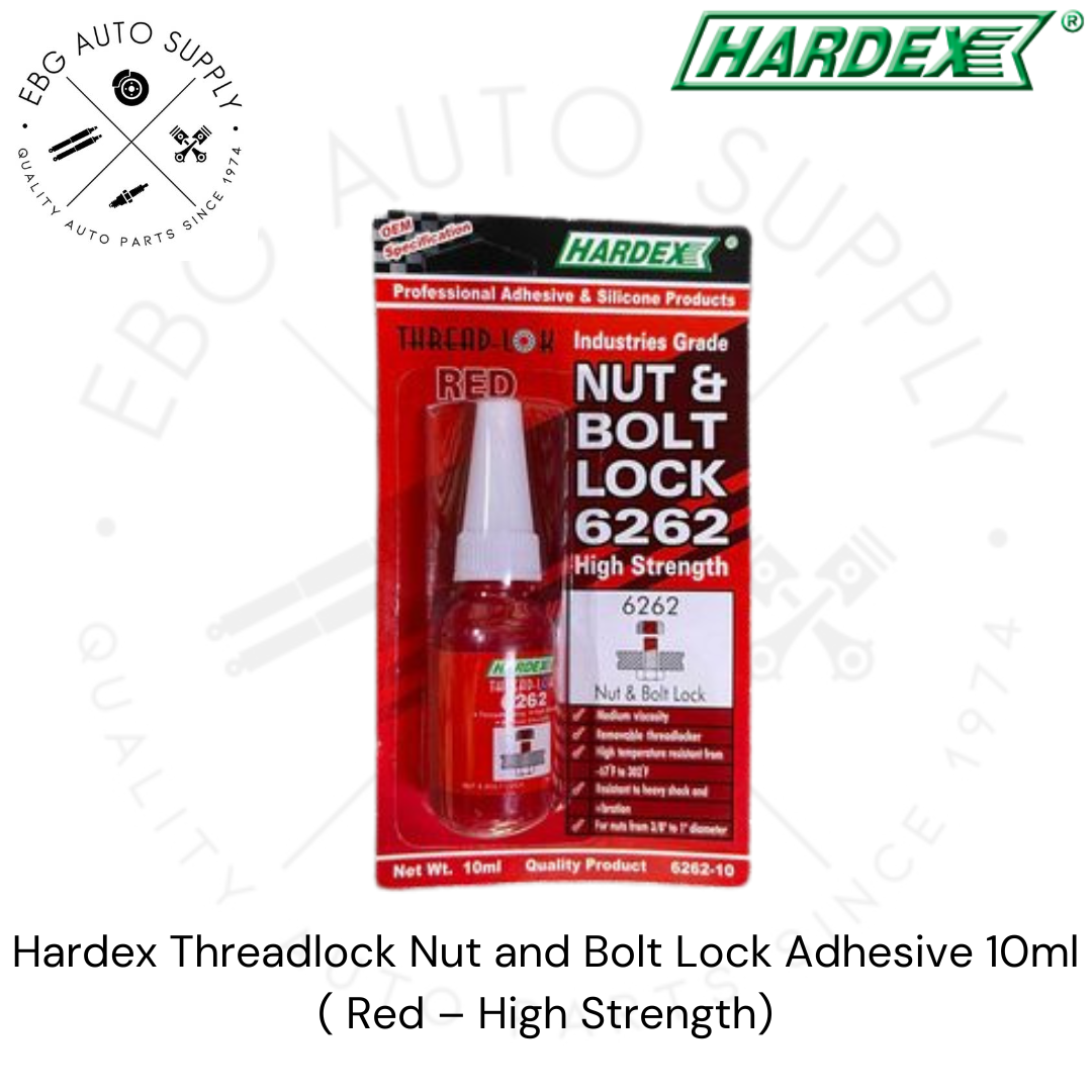 Hardex Thread Locker Nut & Bolt Lock High Strength 6262 10ml Part