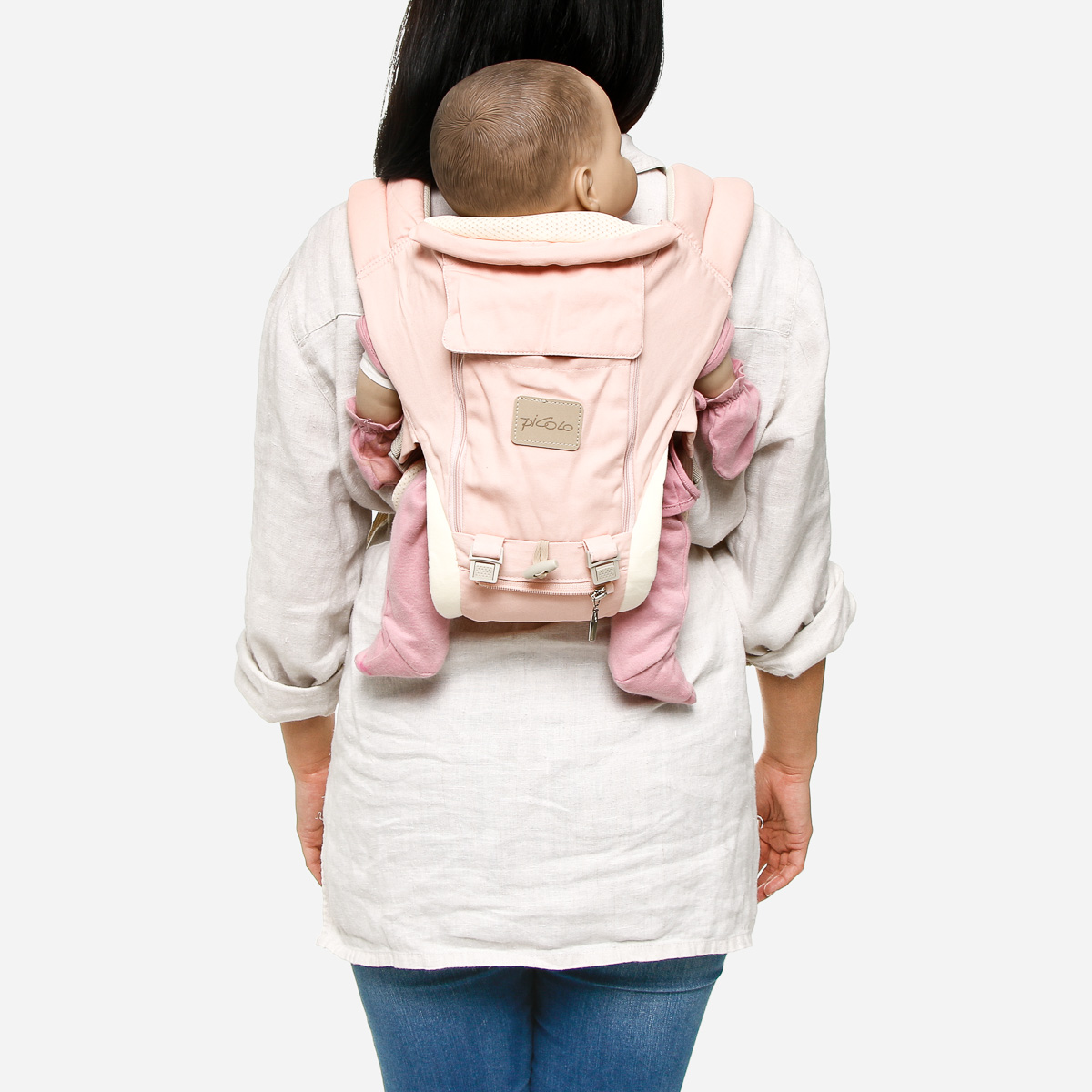 Picolo 6Way Hip Seat Carrier Mesh with Cover Pink review and price