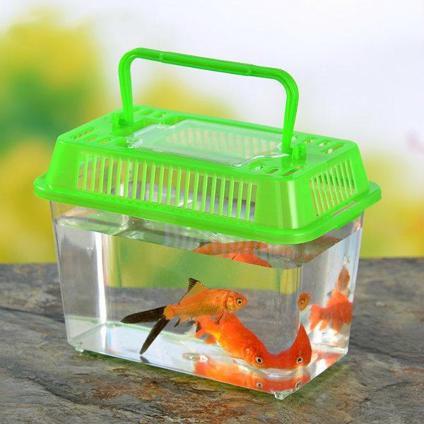 Portable Fish Turtle Aquarium Fish Tank 9x6 Inches In Random Color