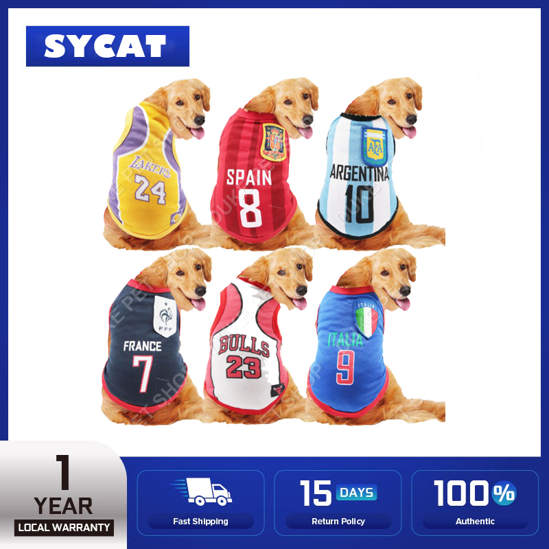 Summer Dog Clothes Breathable Basketball Jersey Pet Quick-drying