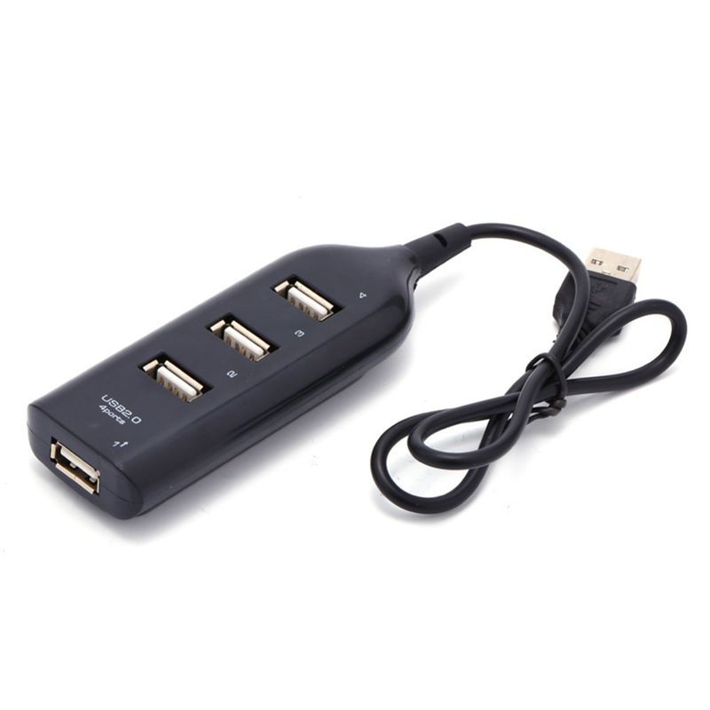 Bảng giá High Speed Micro Mini 4 Ports 2.0 USB HUB splitter Adapter For Laptop PC Notebook Receiver Computer Peripherals Accessories:Black Phong Vũ