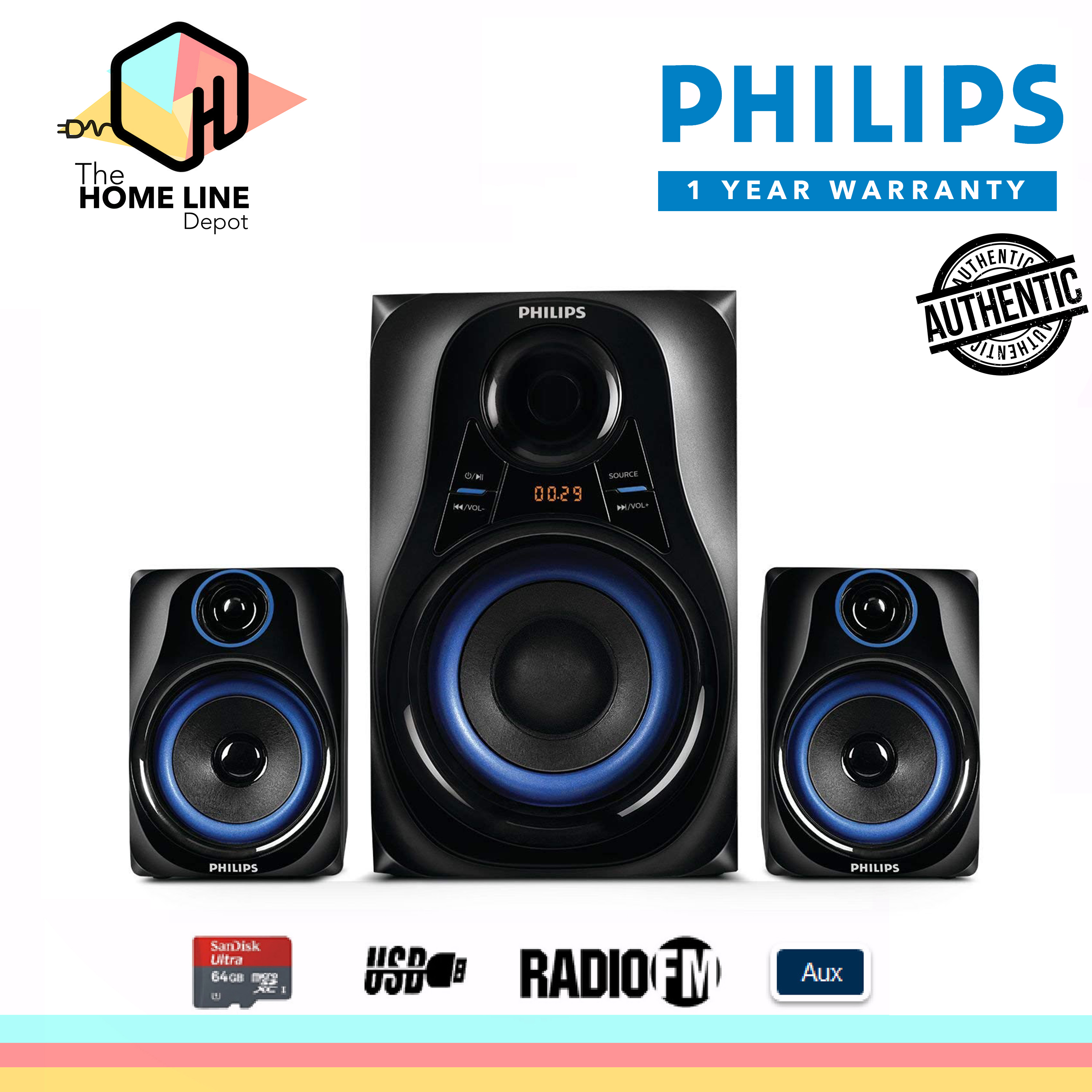 Philips MMS2580B 2.1 Multimedia 