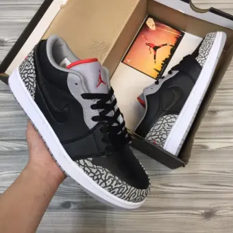 jordan 1 low black cement